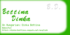 bettina dinka business card